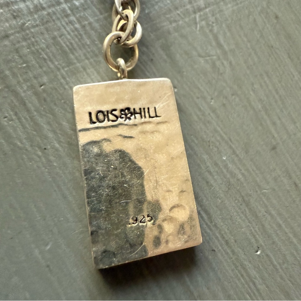 Lois Hill 925 Sterling Silver Toggle Pendant Necklace - Picture 5 of 9